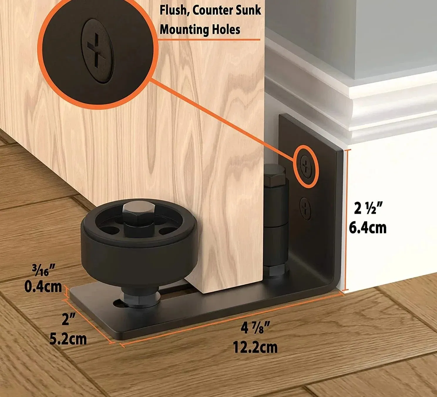 Adjustable Floor Guide for Diy Barn Door