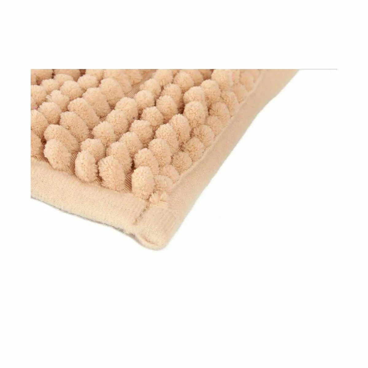 Bath Rug Cream 60 x 40 x 2 Cm 12 Units