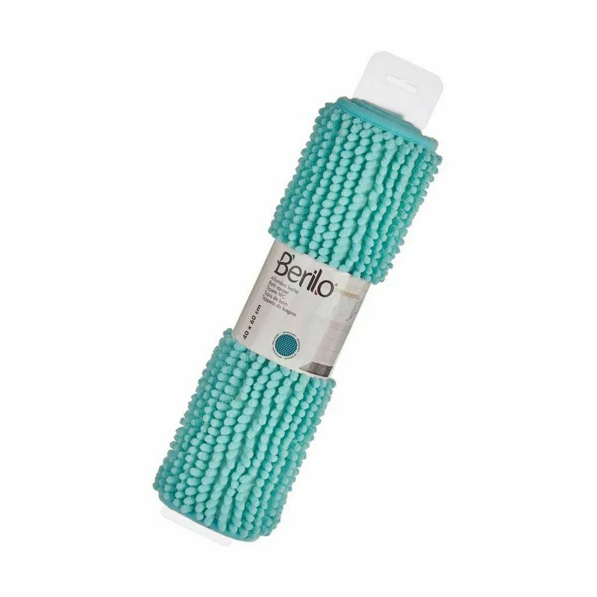 Bath Rug Turquoise 59 x 40 x 2.5 Cm 12 Units