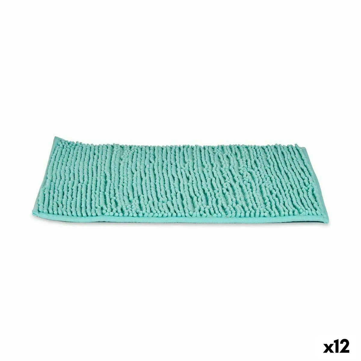 Bath Rug Turquoise 59 x 40 x 2.5 Cm 12 Units