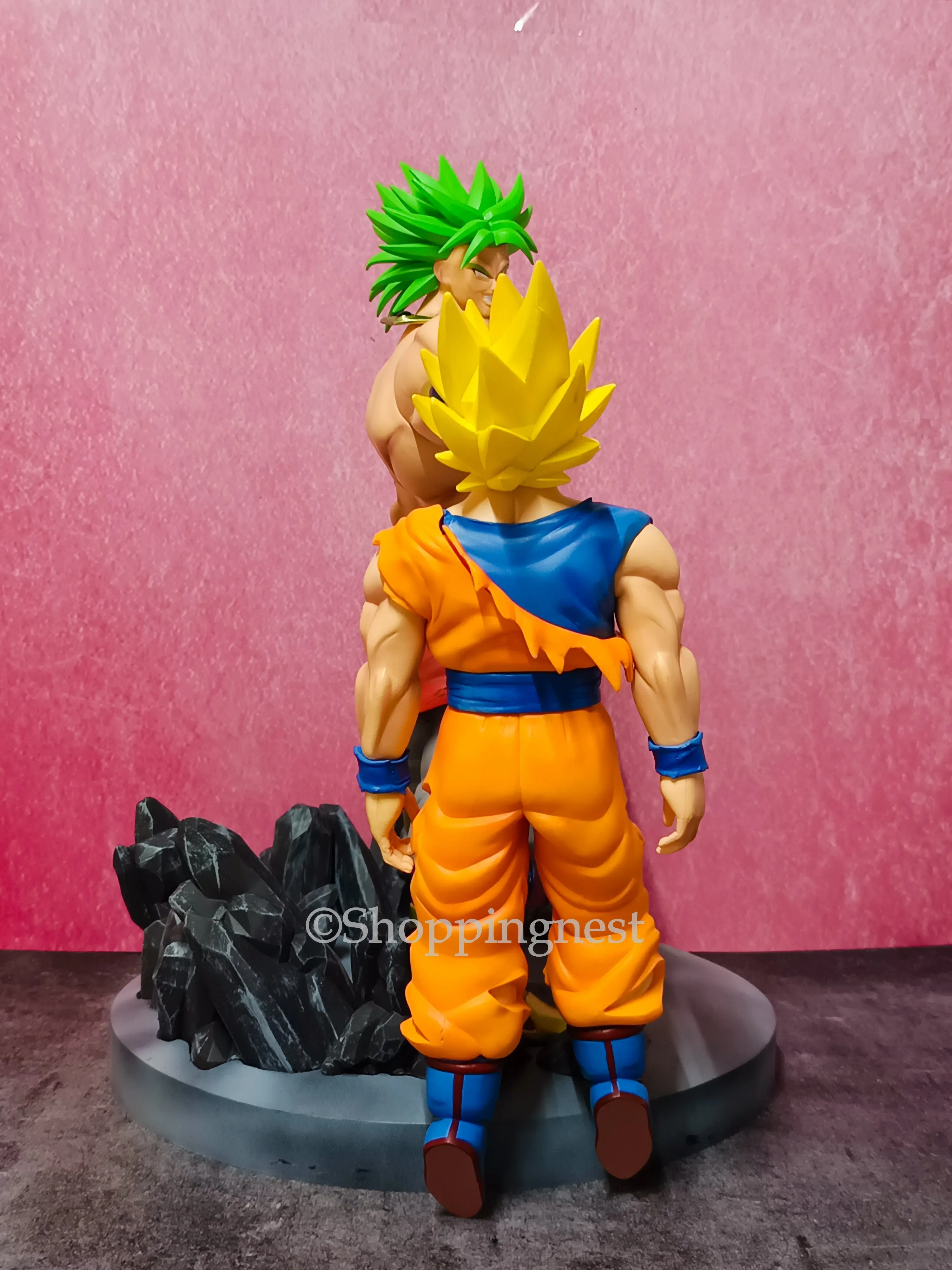 Dragon Ball Z Anime Action Figure Broly Vs Goku Super Saiyan Action Figure |38.5 CMS |