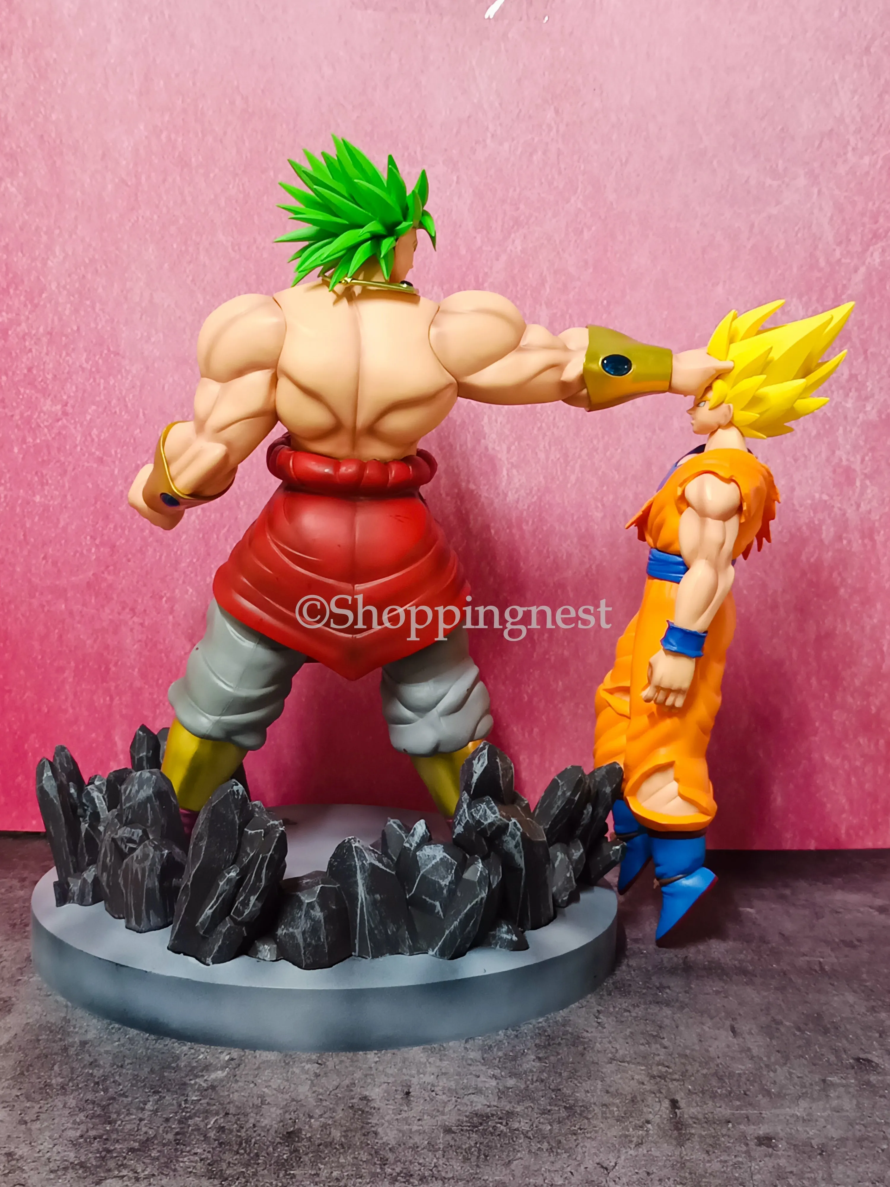 Dragon Ball Z Anime Action Figure Broly Vs Goku Super Saiyan Action Figure |38.5 CMS |