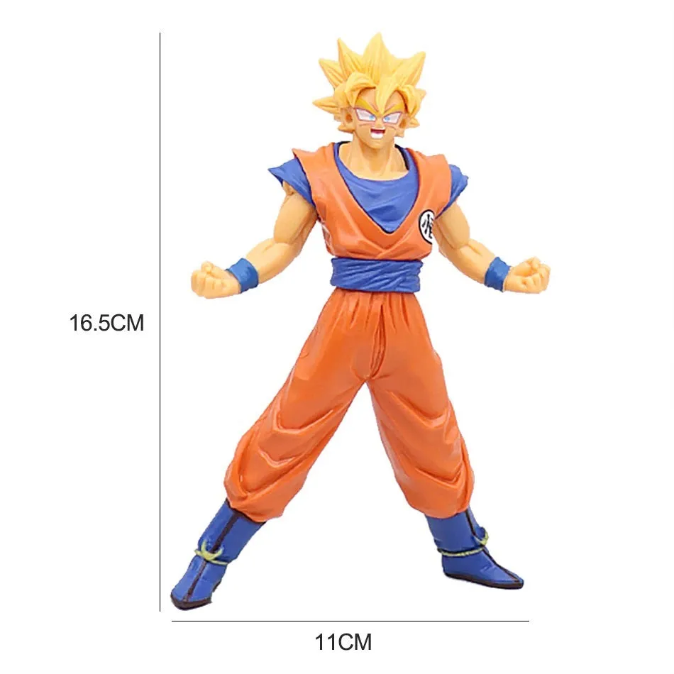 DragonBall Z Goku Super Saiyan SSJ Model 2 Self Standing Action Figure | 16.5 Cms |