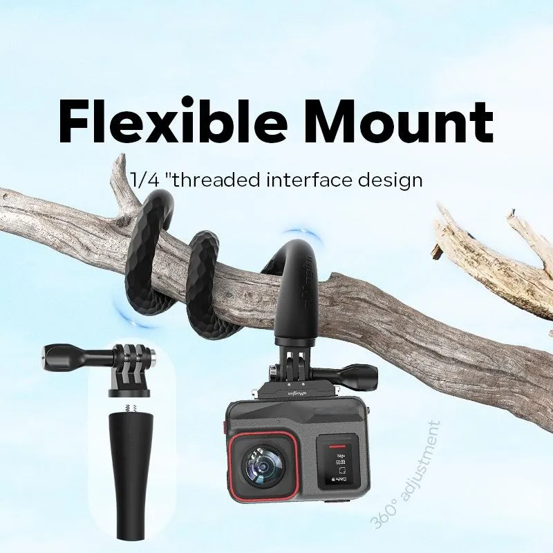 Flexible Octopus Stand for Sports Camera Vlogging - Cycling Accessory