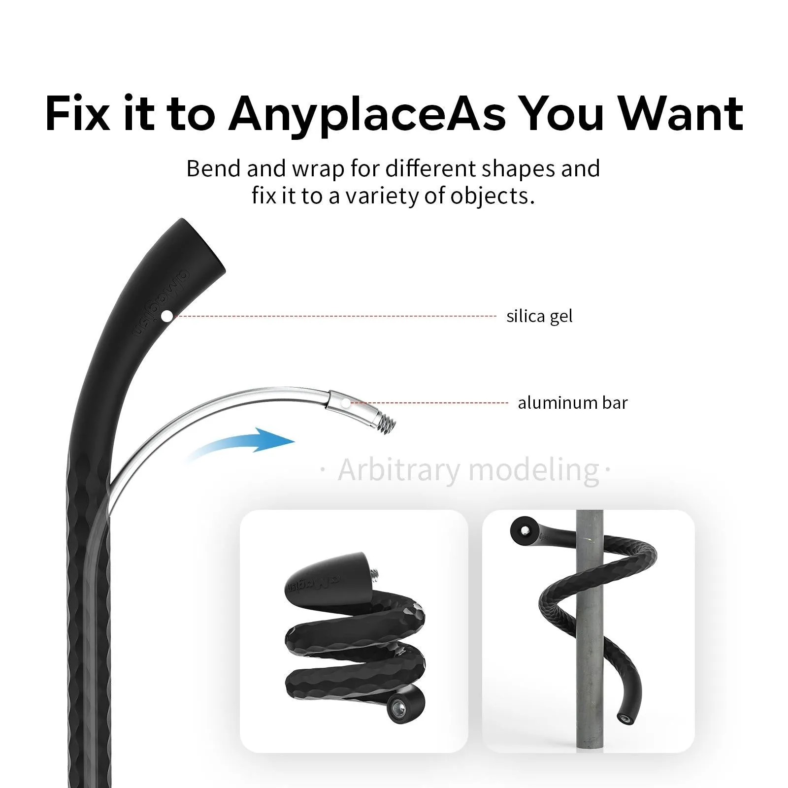 Flexible Octopus Stand for Sports Camera Vlogging - Cycling Accessory