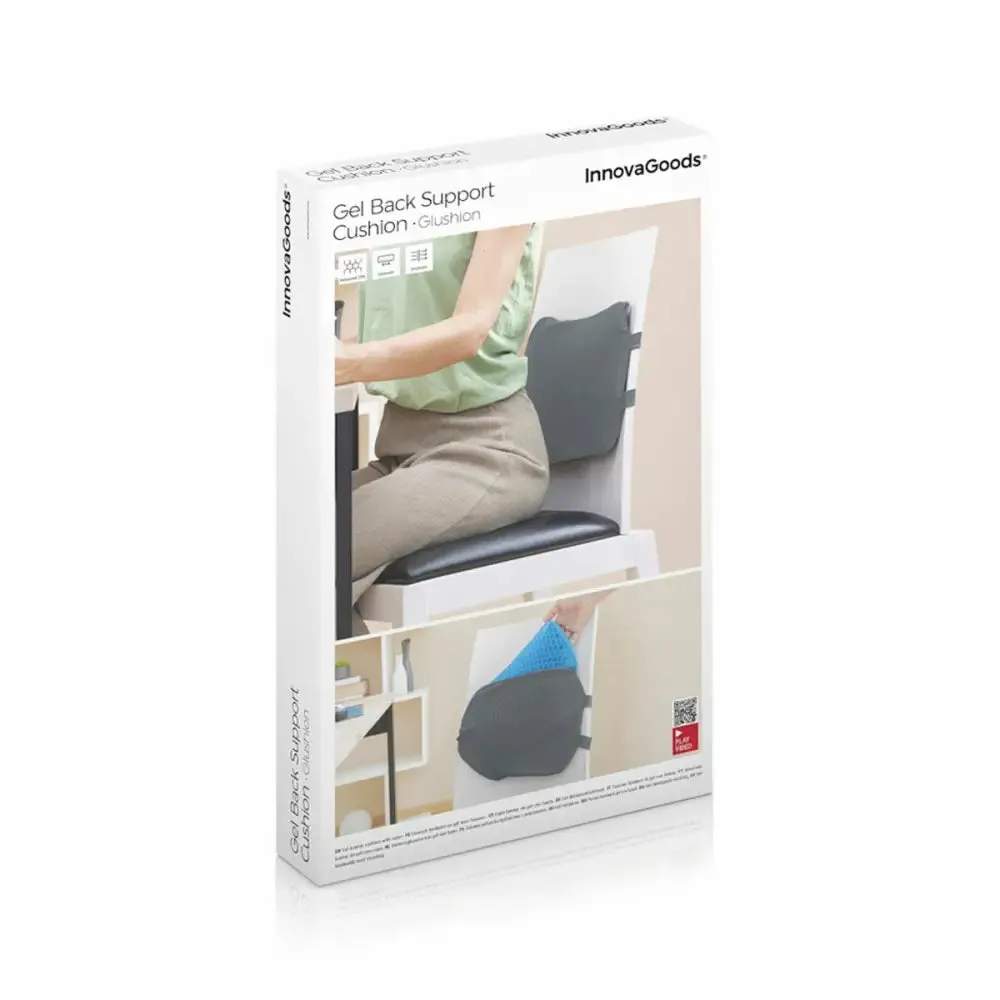 Gel Lumbar Cushion with Removable Cover Glushion Innovagoods