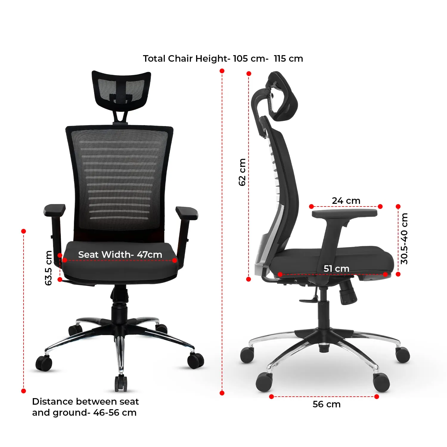 Green Soul Renewed Inspire High Back Mesh Office Chair