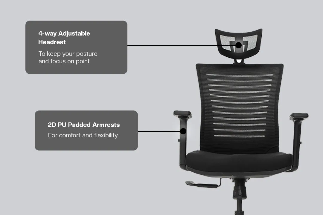 Green Soul Renewed Inspire High Back Mesh Office Chair