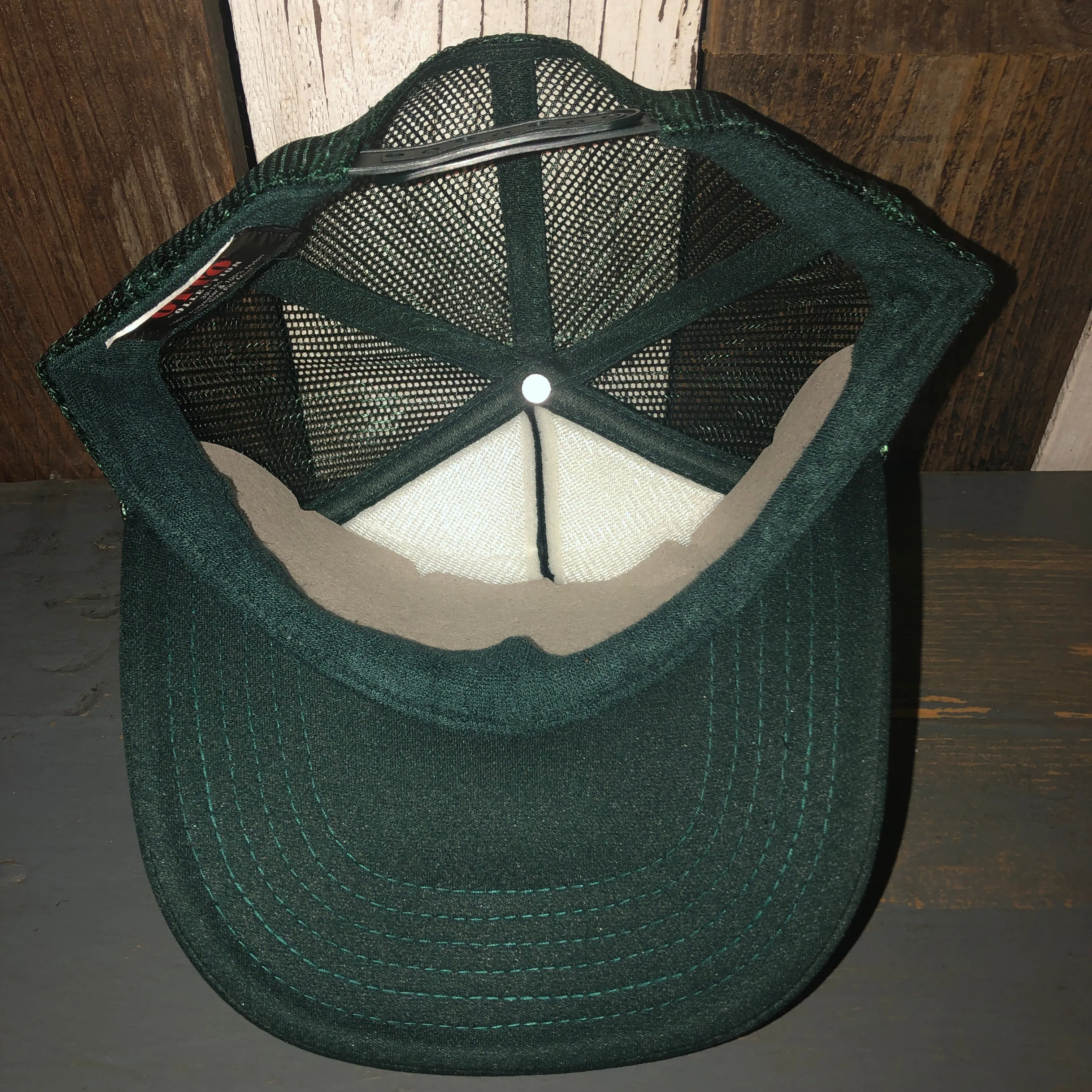 Hermosa Beach GOLF CARTS & YOGA PANTS High Crown Trucker Hat - Dark Green