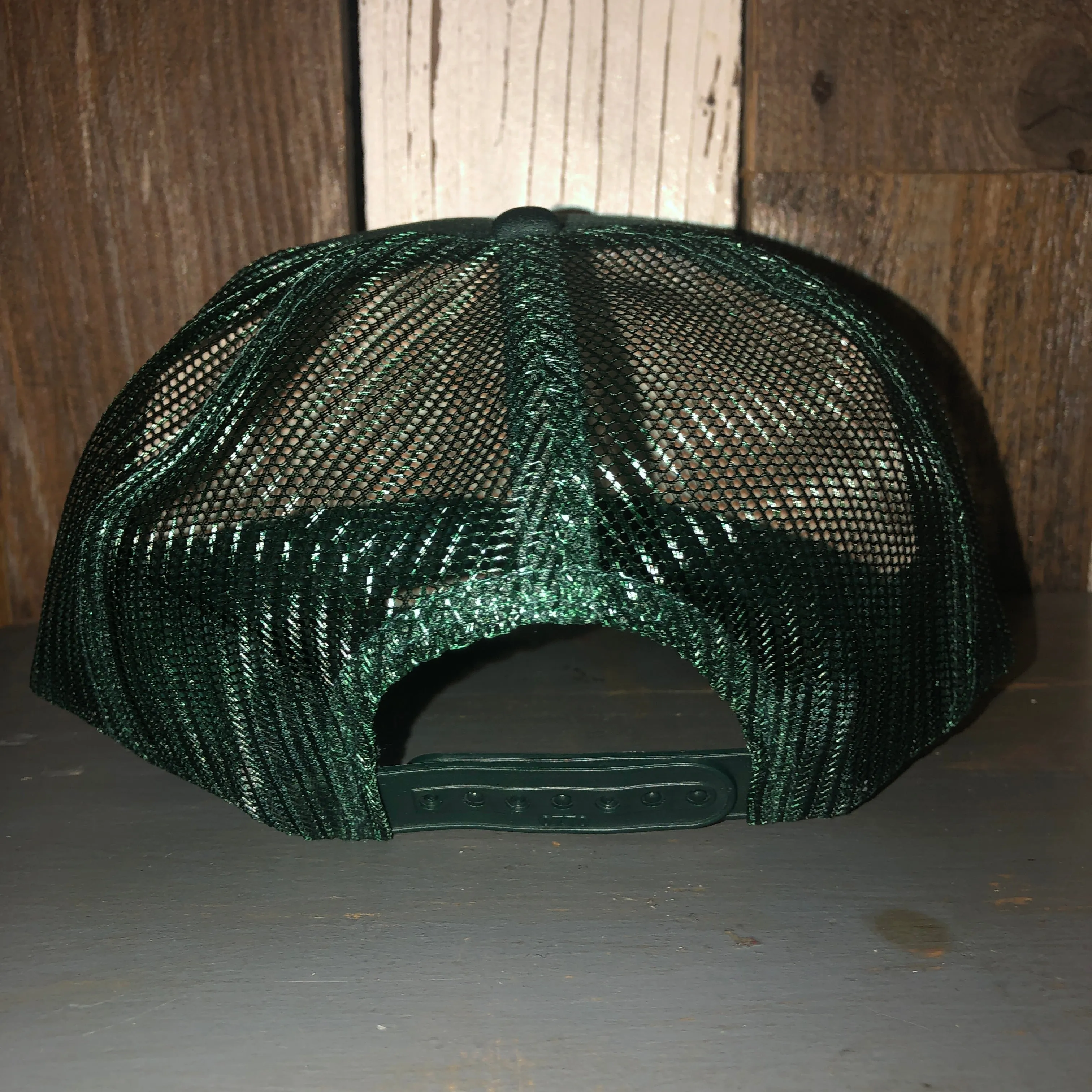 Hermosa Beach GOLF CARTS & YOGA PANTS High Crown Trucker Hat - Dark Green