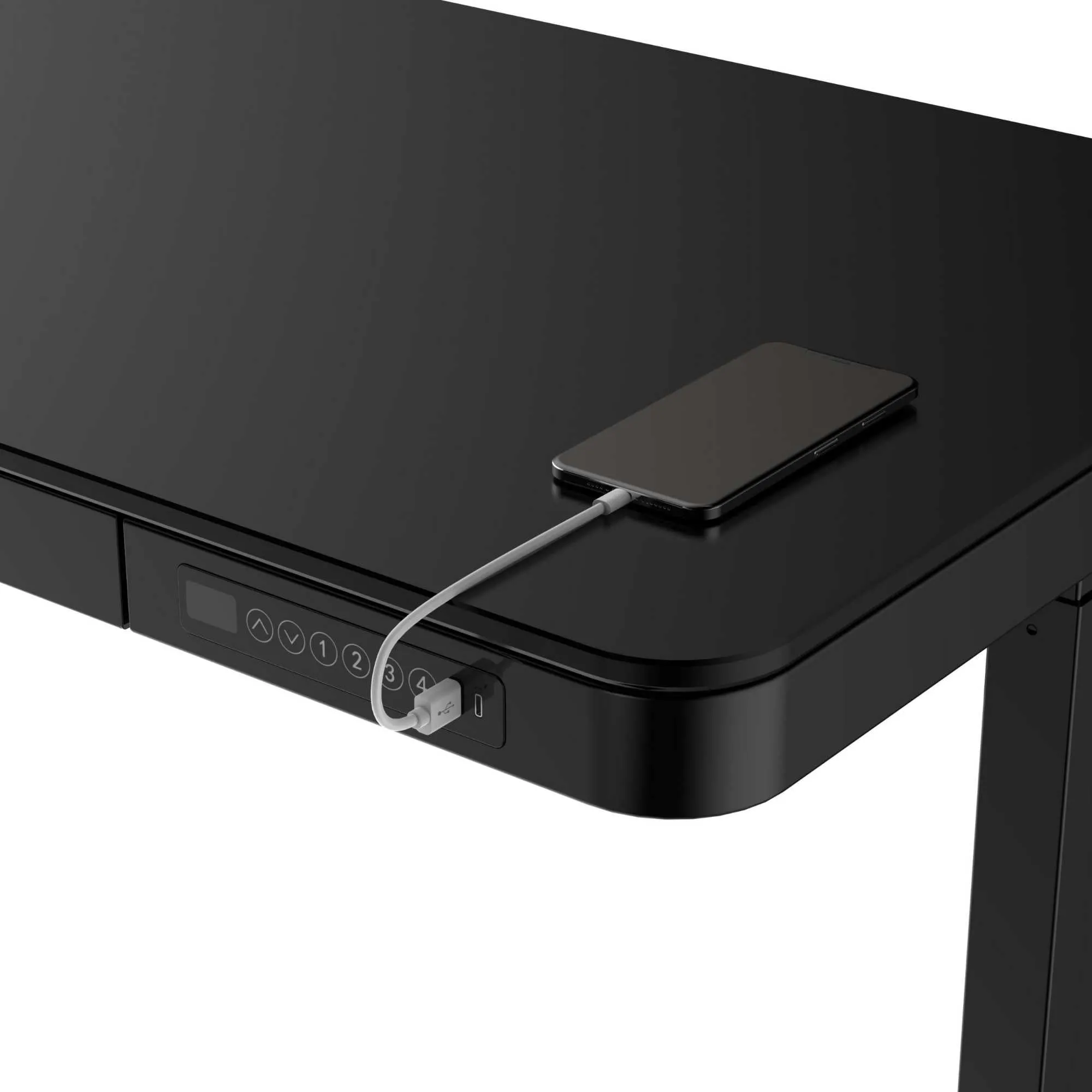 Liftek electric height adjustable desk, black