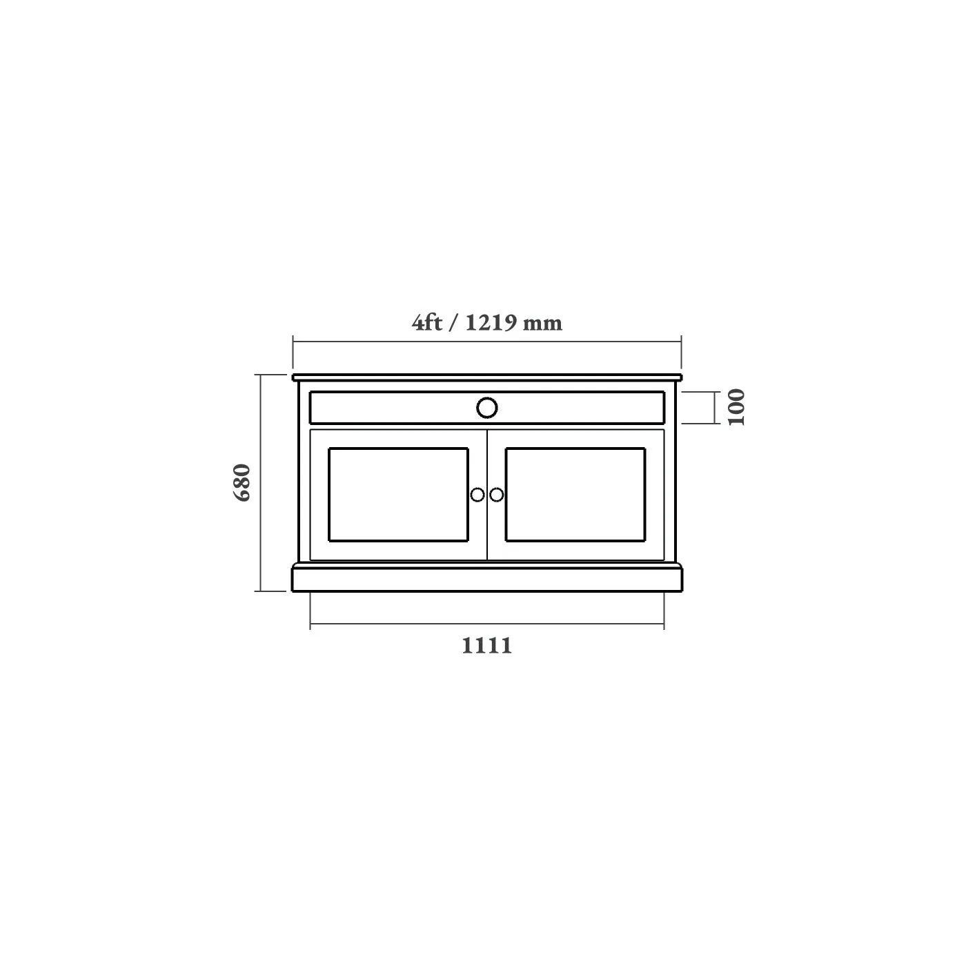 Oak Shaker TV Cabinet