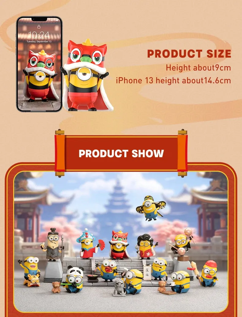 POP MART Minions Reiseberichte von China Series Blind Box | Cute Anime Collectible Figures