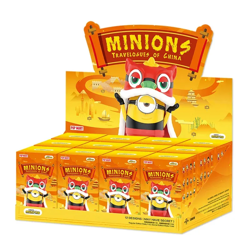 POP MART Minions Reiseberichte von China Series Blind Box | Cute Anime Collectible Figures