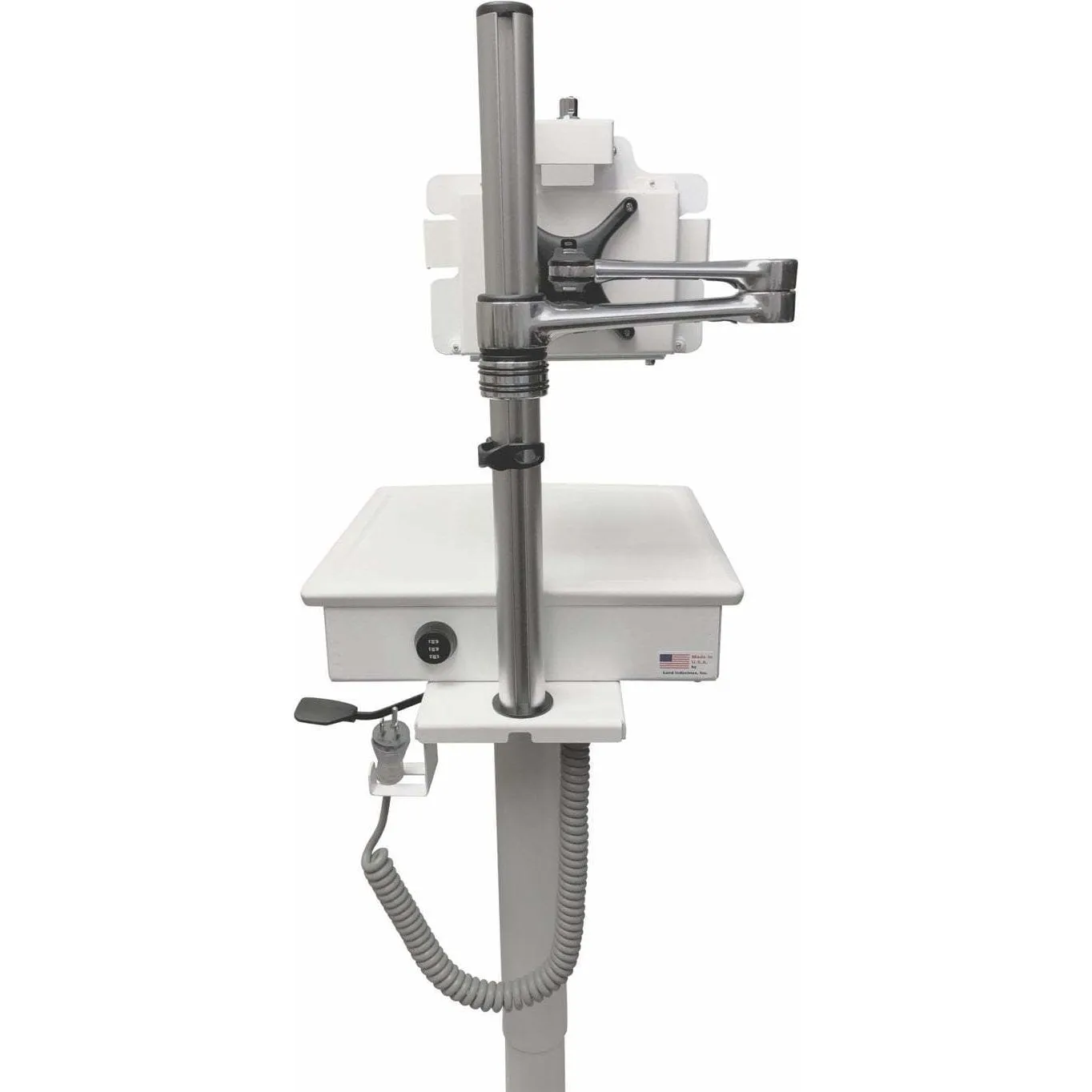 SFF Cart with Articulating Arm and Tablet Mount