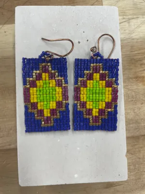 Square Stitch Mouse Blanket Earring