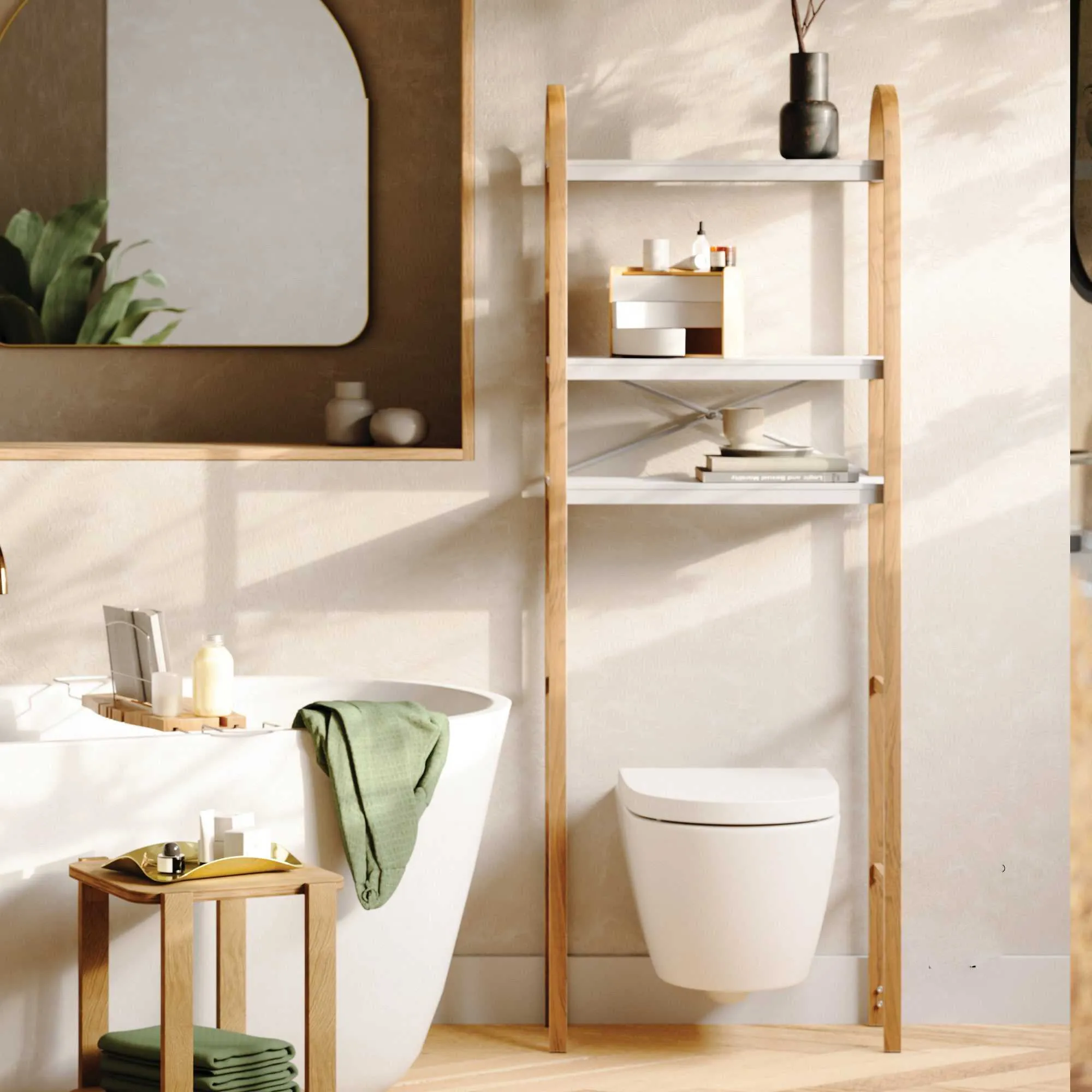 Umbra Bellwood Over The Toilet Shelf , Natural