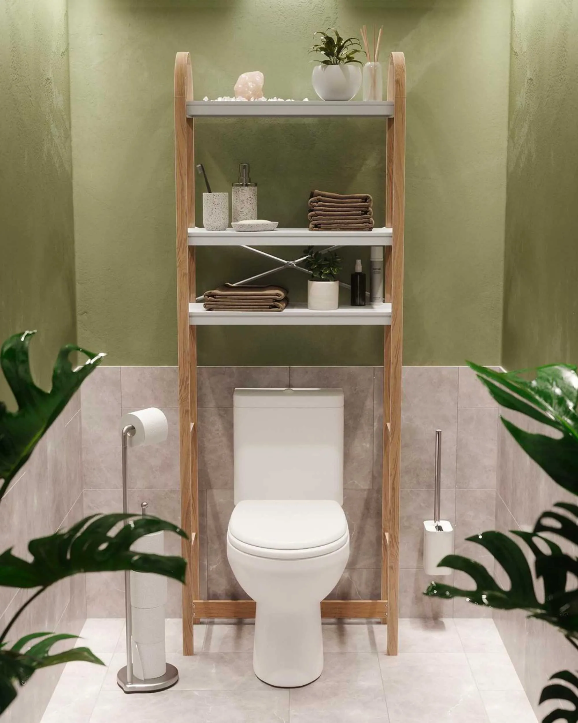 Umbra Bellwood Over The Toilet Shelf , Natural