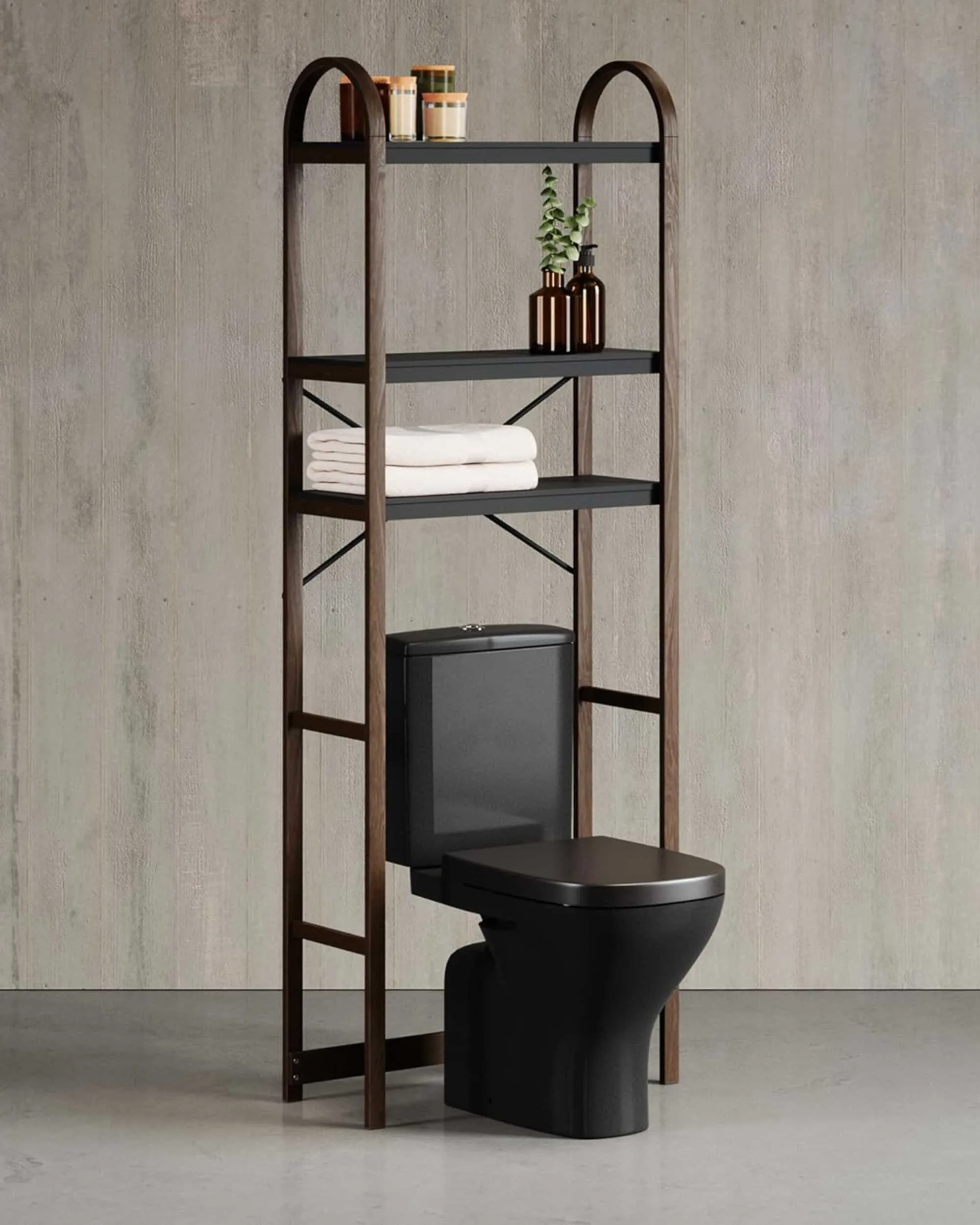 Umbra Bellwood Over The Toilet Shelf, walnut