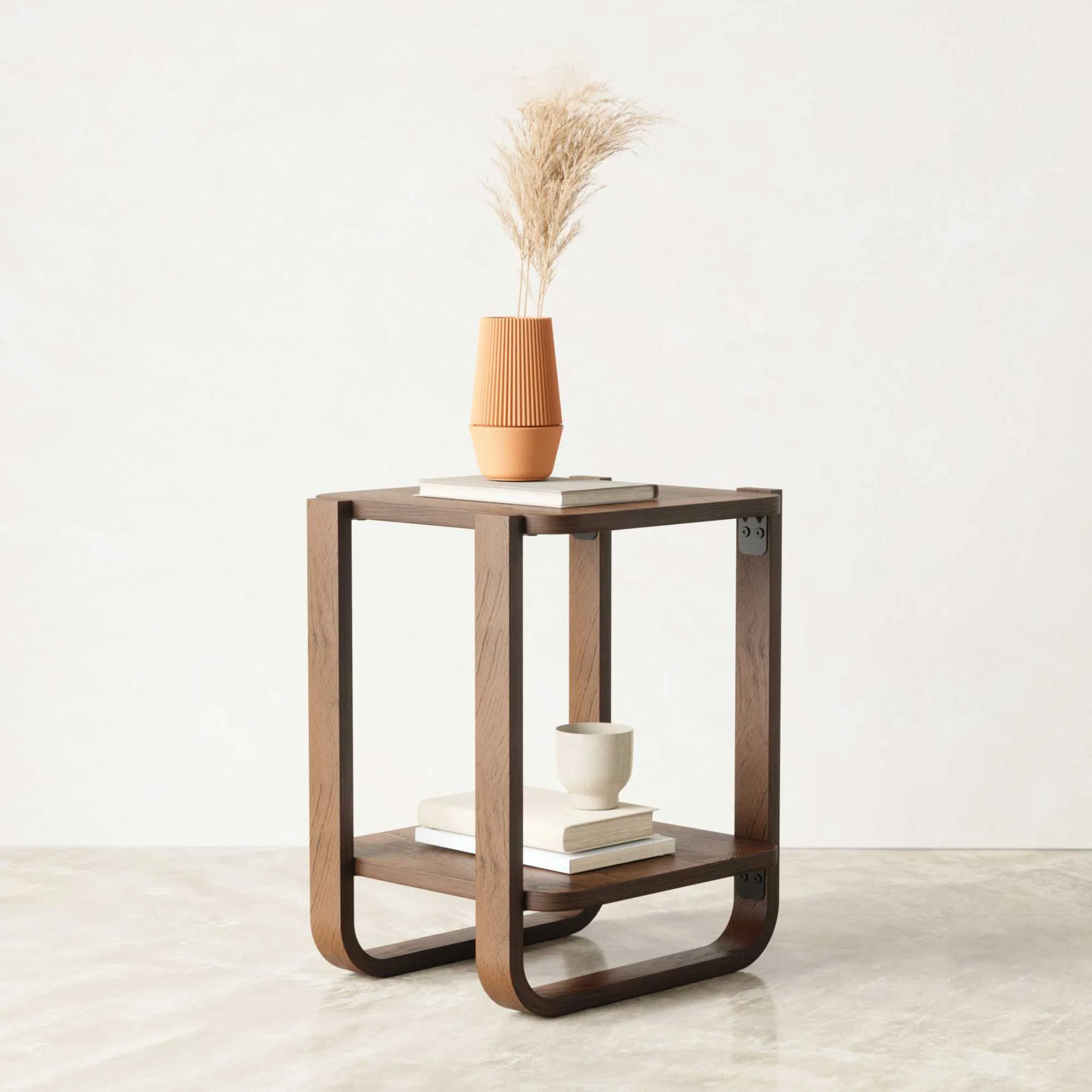 Umbra Bellwood Side Table, Aged Walnut