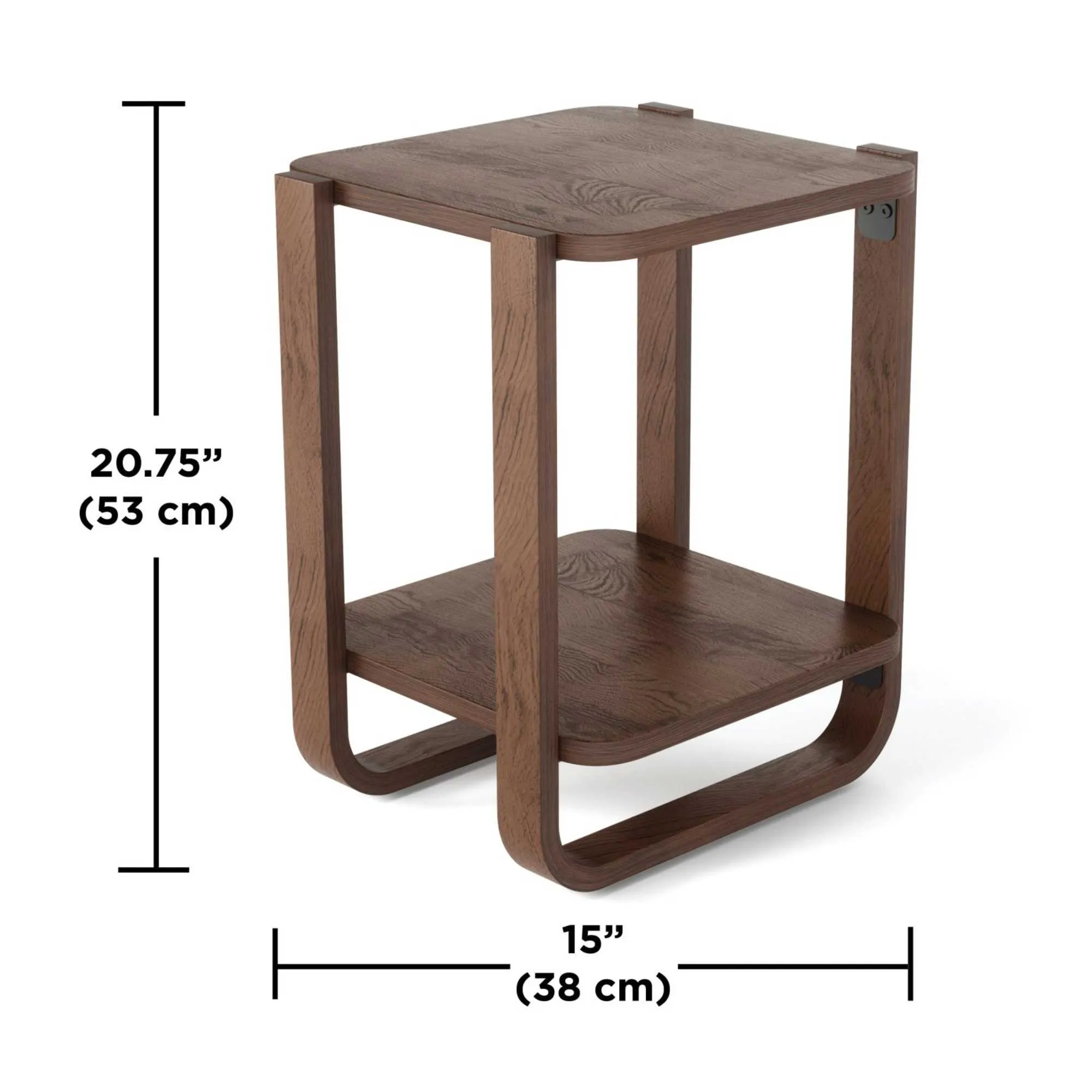 Umbra Bellwood Side Table, Aged Walnut