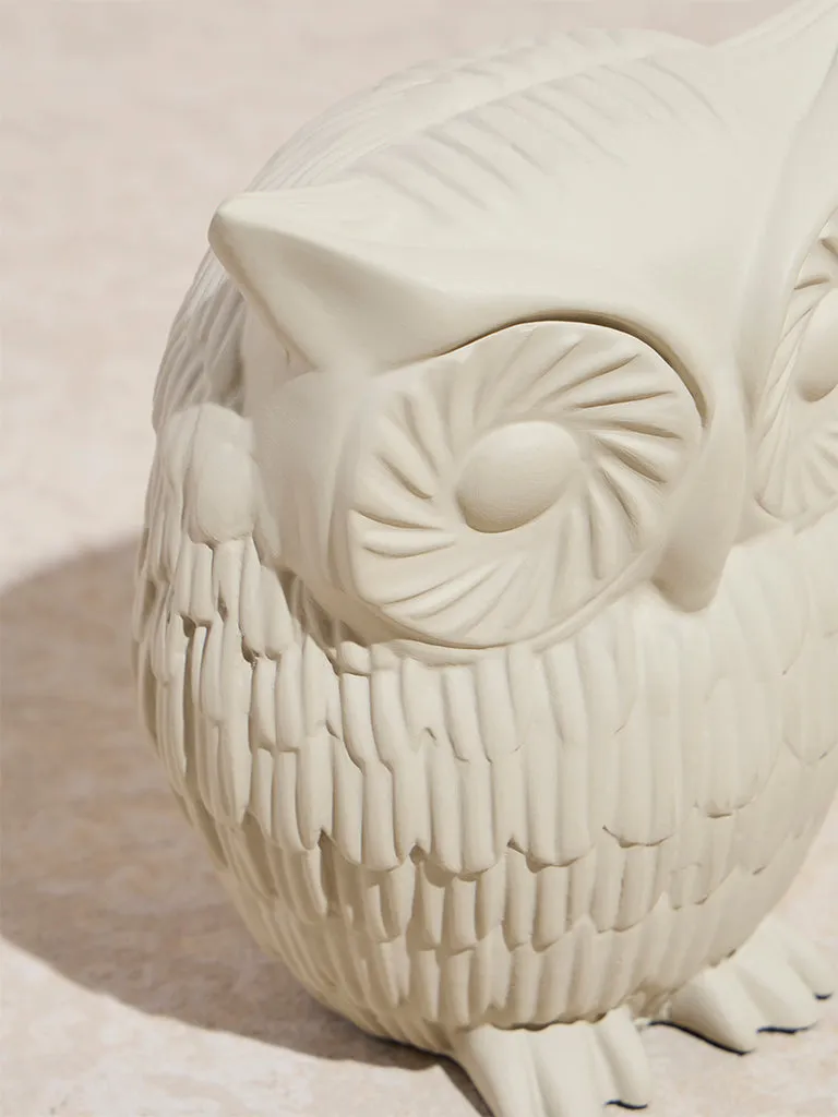 Westside Home Off-White Owl Showpiece - Large