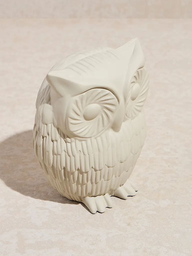 Westside Home Off-White Owl Showpiece - Large